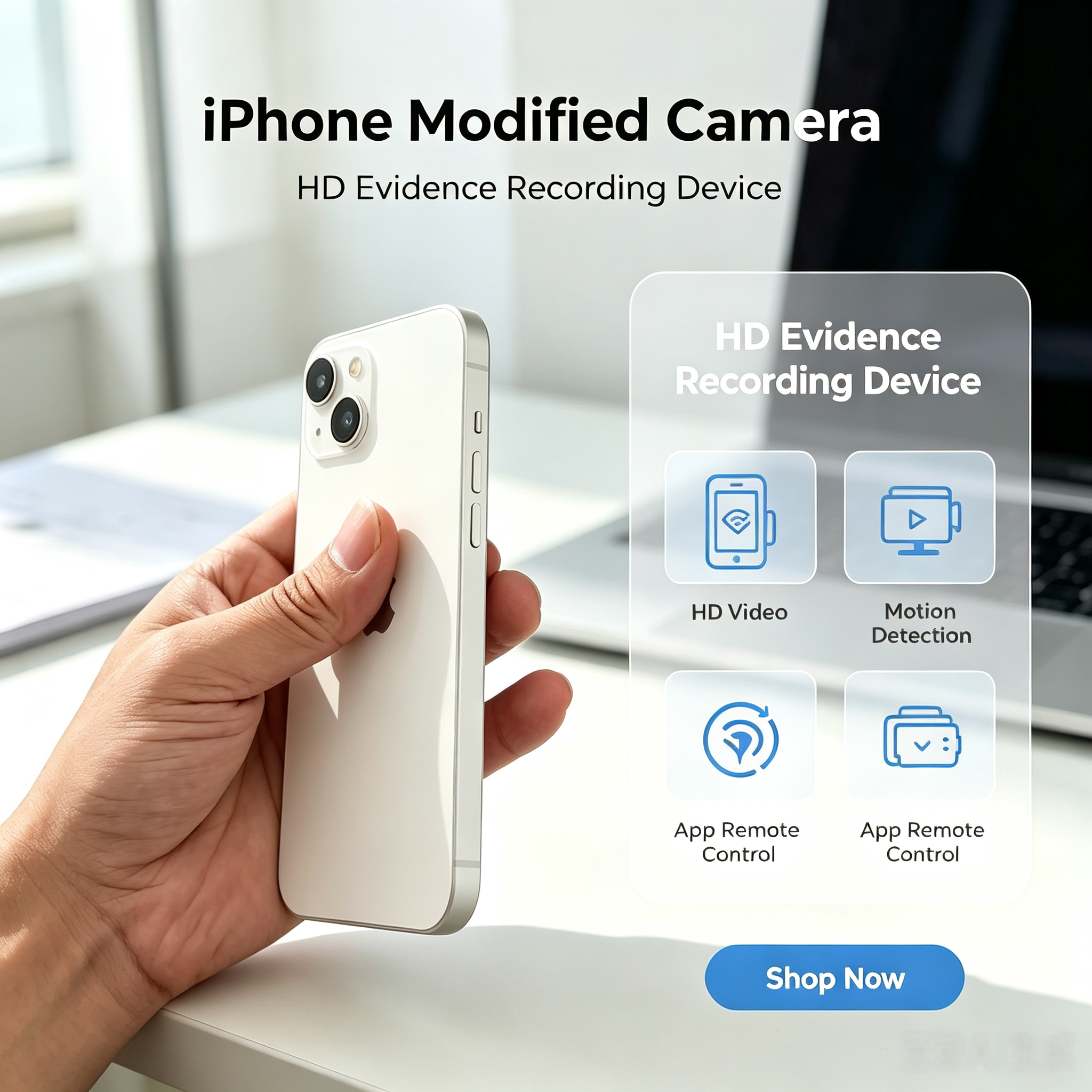 High-quality iPhone modification: Screen recording, covert filming for evidence collection, lens modification, gambling cheating, lens modification for cameras, spy camera