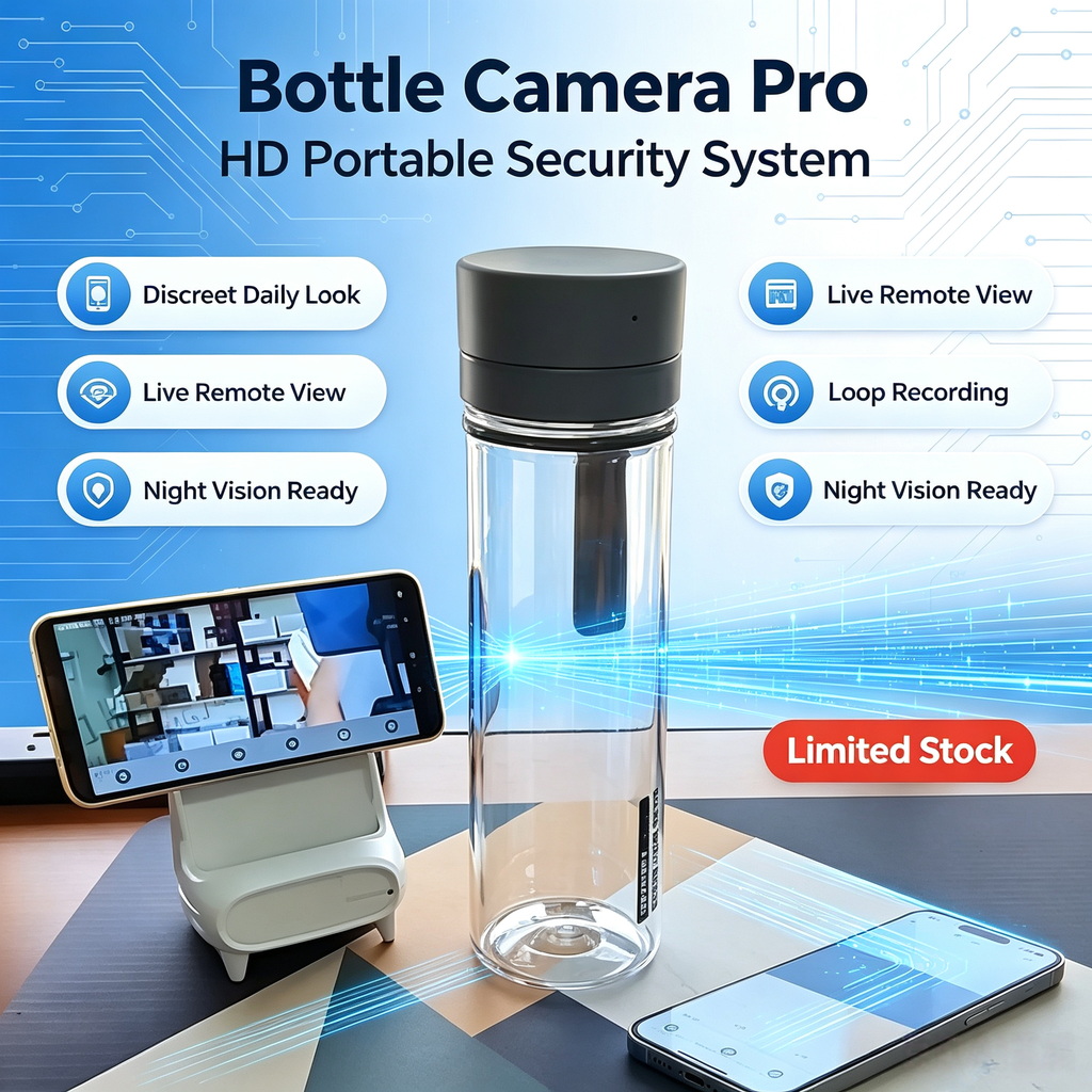 High-definition water bottle lens, pinhole camera, covert recording and evidence collection, modified smartphone camera