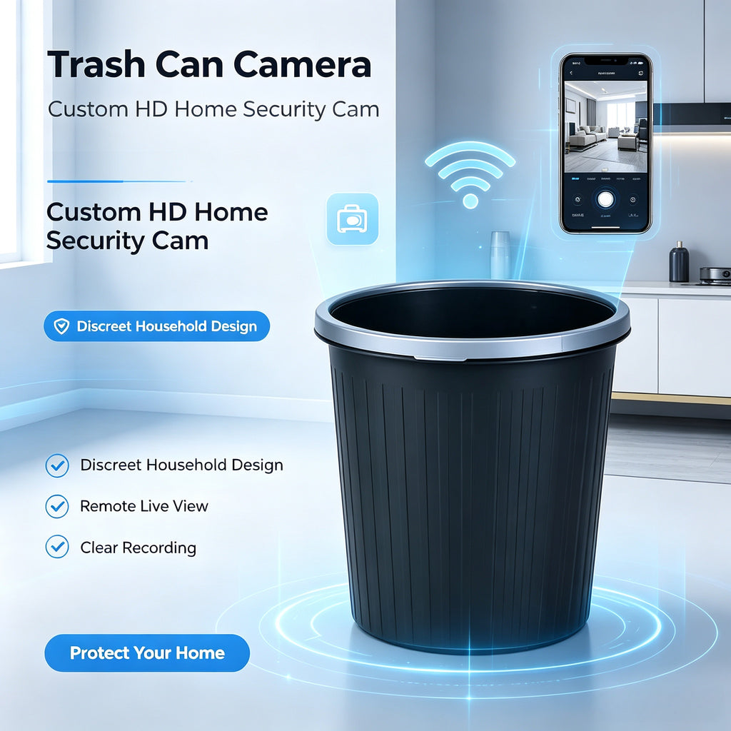 The customer ordered a customized trash can model camera, a remote-controlled high-definition camera for home use, to prevent theft and disguise as a camera.