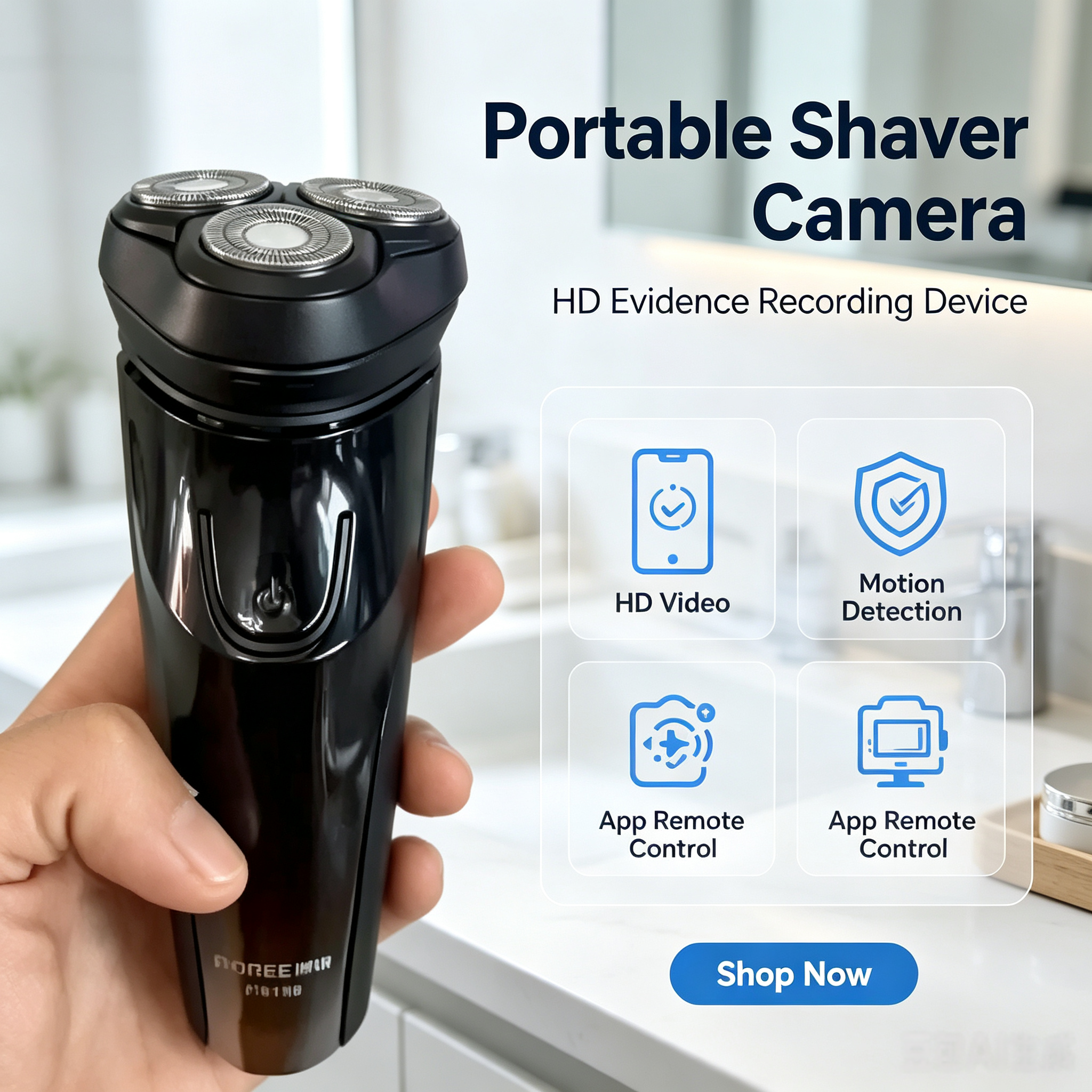 High-definition electric shaver camera, smartphone modified camera, covert surveillance and evidence collection, pinhole camera, black technology