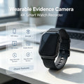 Evidence collection smartwatch, meeting notes, screen-off shooting, 4K high-definition camouflage camera