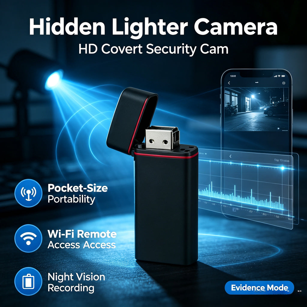 Lighter lens, camera, evidence collection undercover equipment