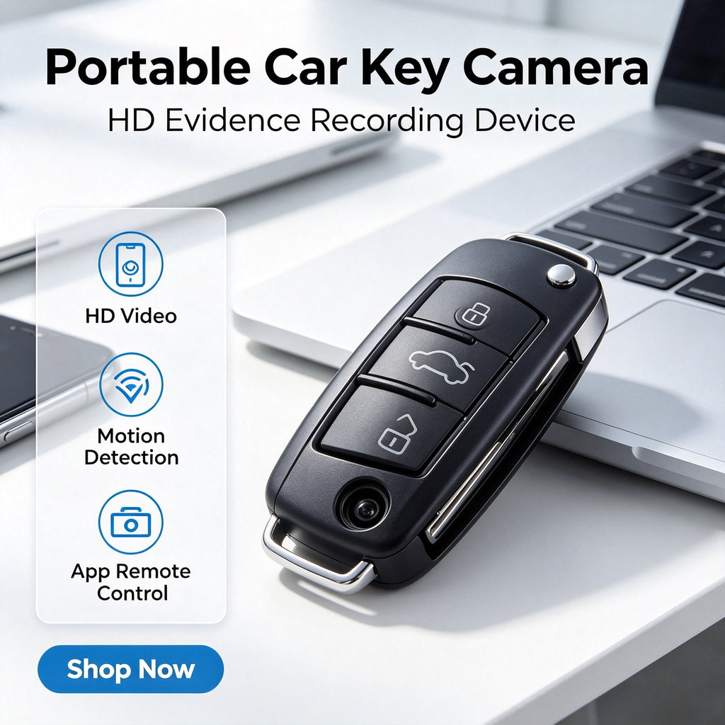 Car key camera for covert filming and evidence collection camouflaged camera