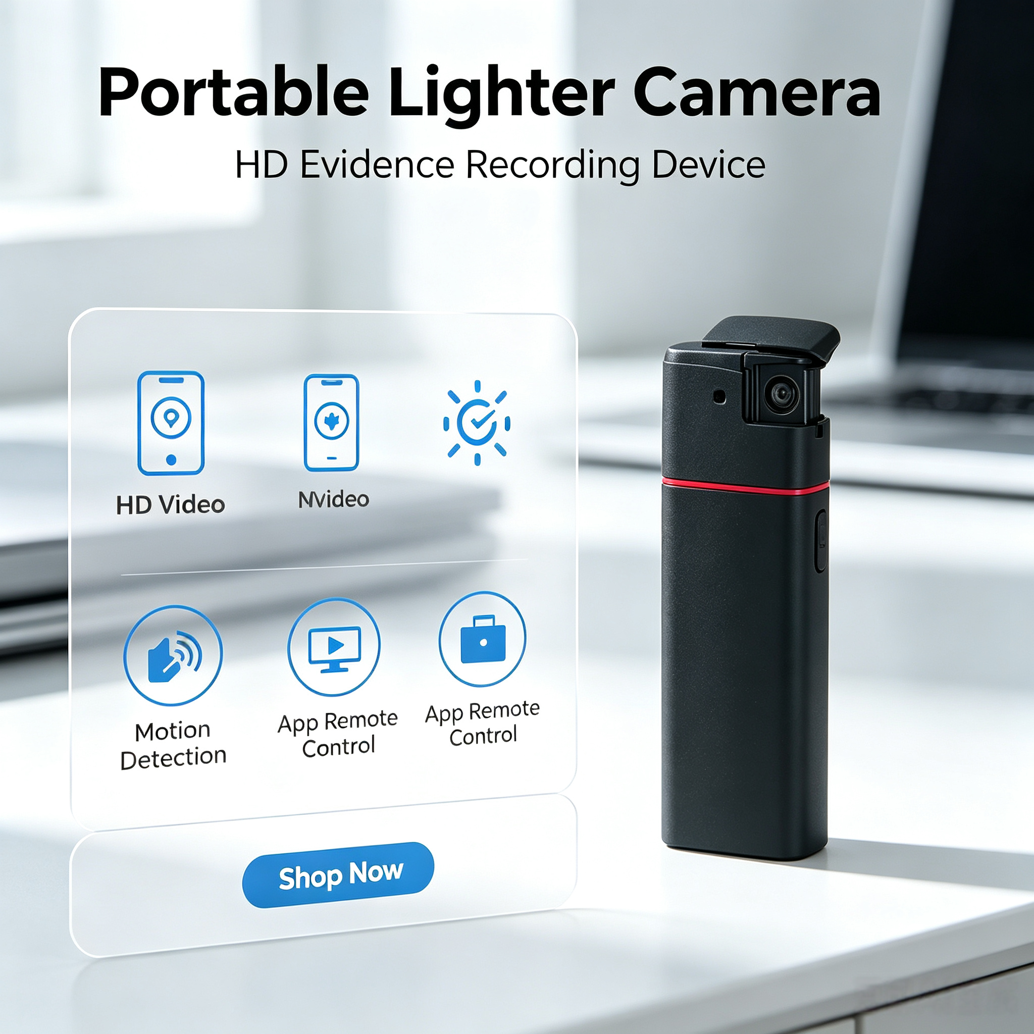 Lighter lens, camera, evidence collection undercover equipment