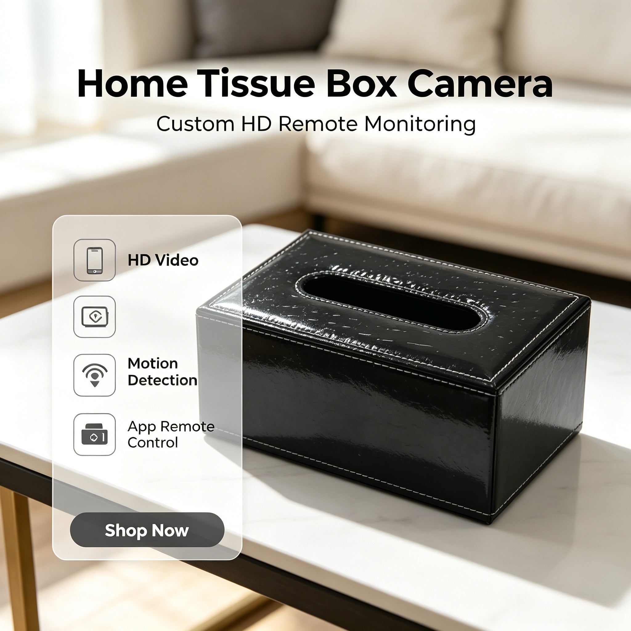 Paper towel box camera - covert filming for evidence collection. Pinhole camera - modified lens camouflage camera