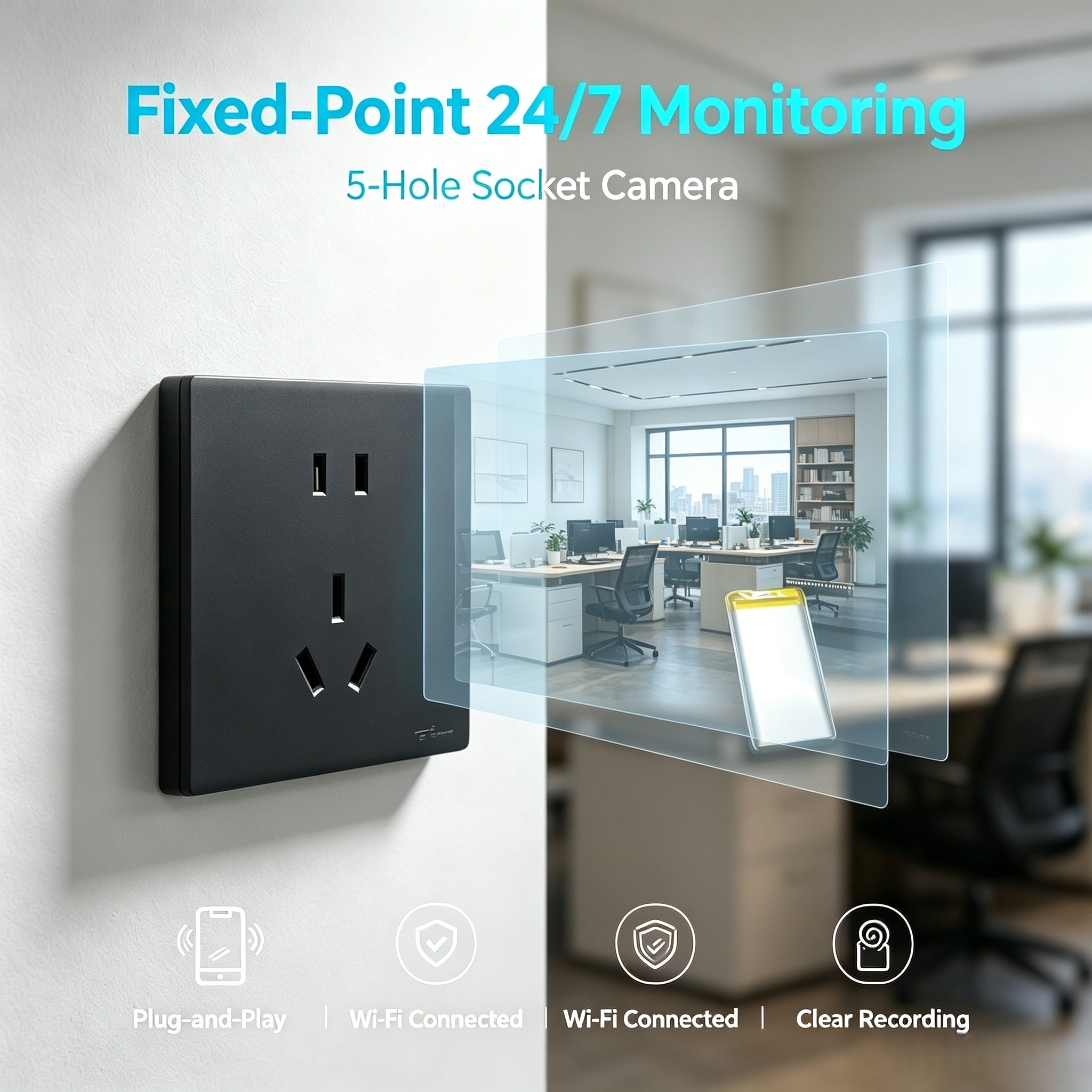 Five-sided 4K HD online version lossless replacement installation, fixed shooting position, long-term monitoring