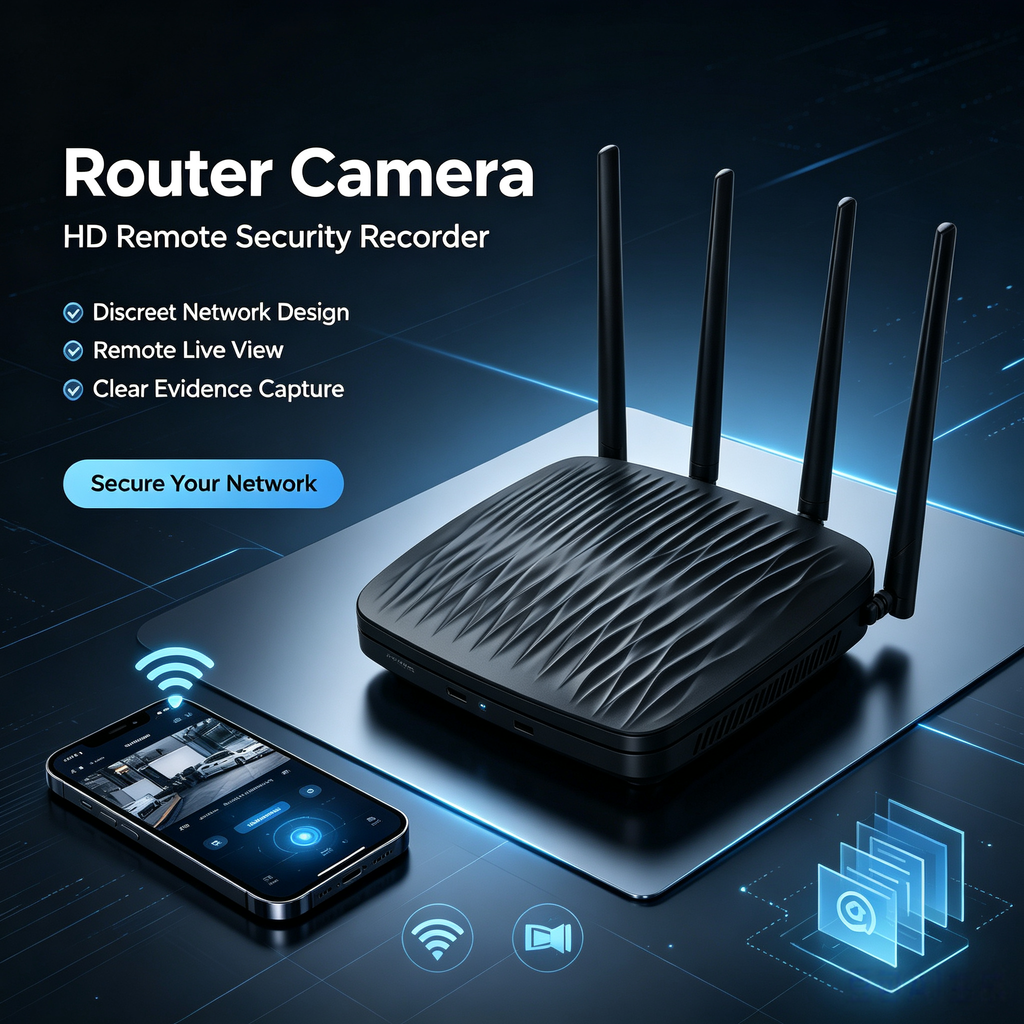 High-definition router camera with remote control pinhole camera pinhole router camera