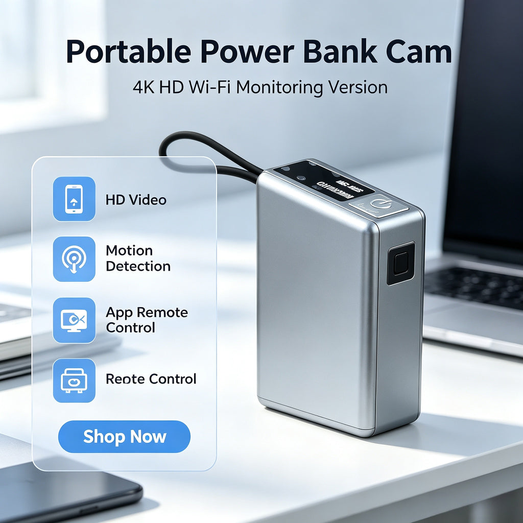 Power bank, camouflaged camera, 4K high definition remote control power bank camera