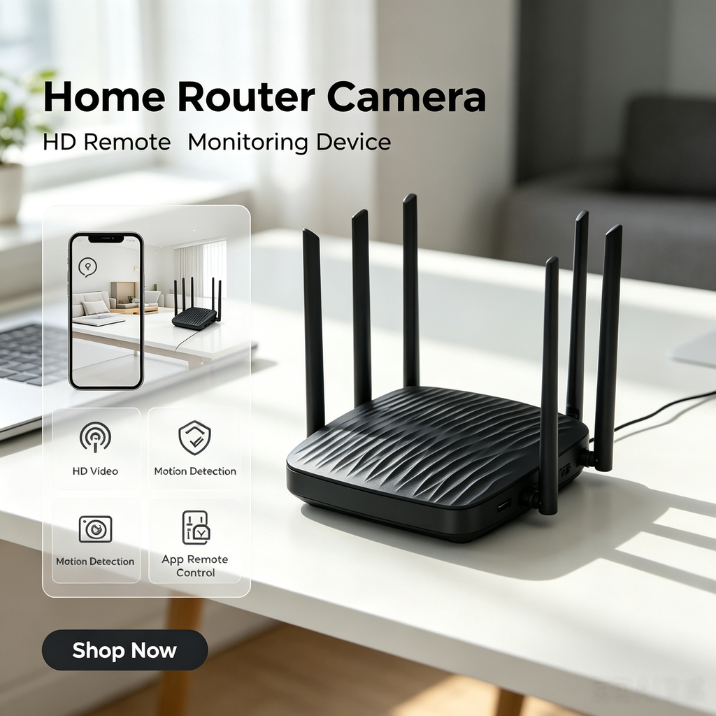 High-definition router camera with remote control pinhole camera pinhole router camera