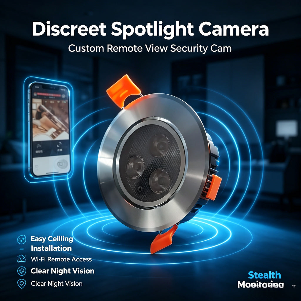 Customized downlights and spotlights, remote-controlled cameras, concealed smart security cameras