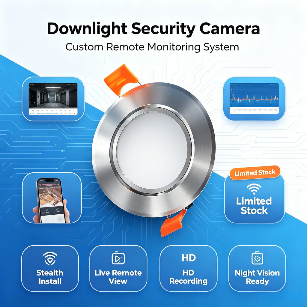 Customized downlights and spotlights, remote-controlled cameras, concealed smart security cameras