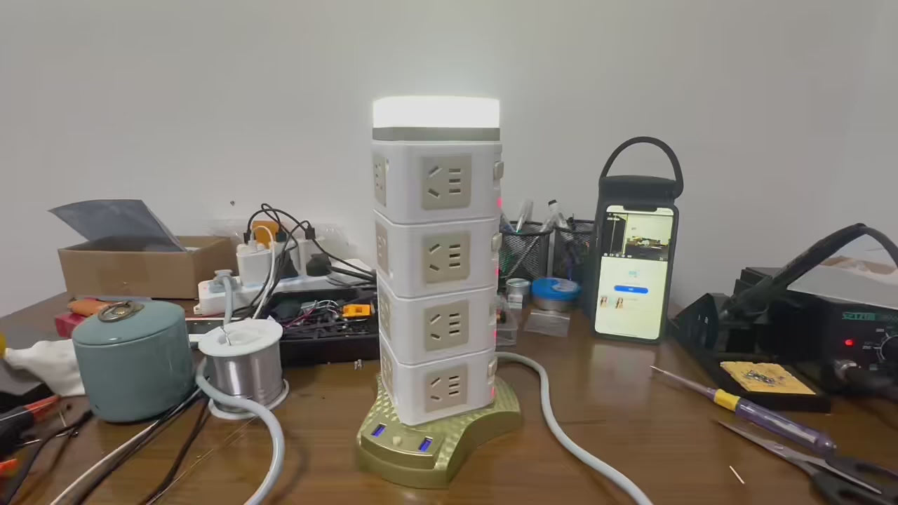Multi-function socket model, remote control, real-time monitoring of home activities. Pinhole camera, camouflaged camera